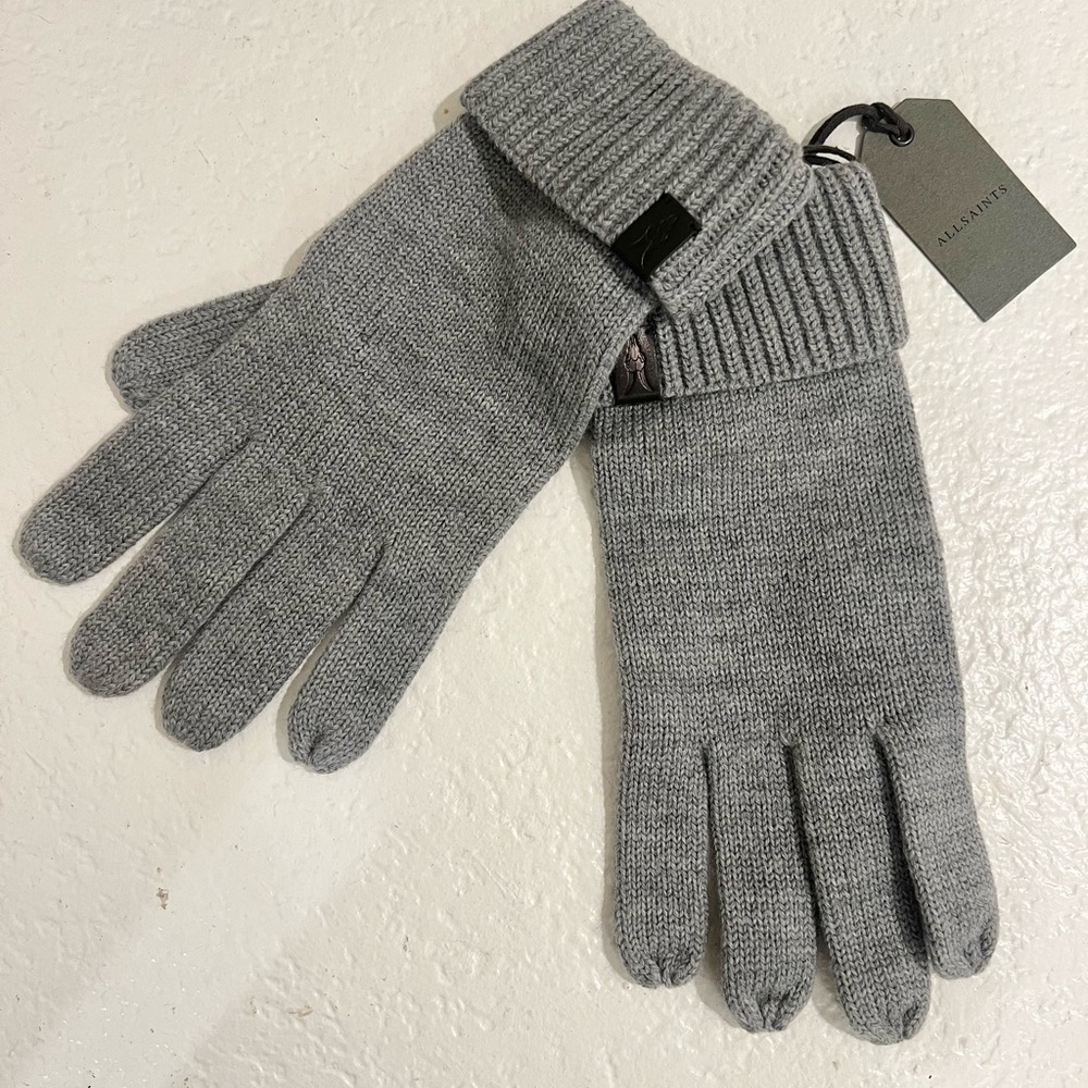 All Saints Merino Wool Gloves